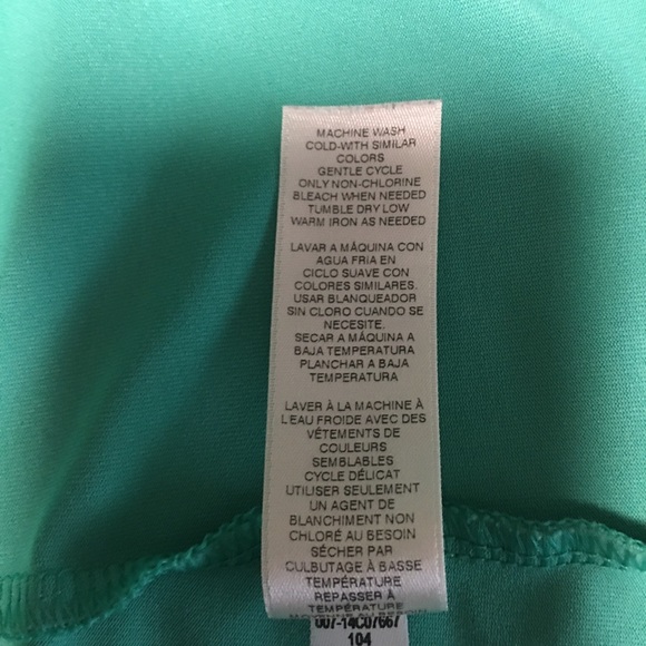 CHICOS SZ 2. (LG) GREEN TANK TOP - Picture 5 of 11